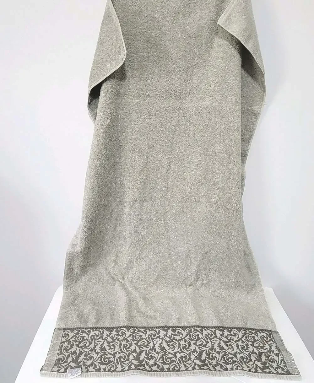 Vintage Royal Legacy By Martex Bath Towel Damask Sage Green 27